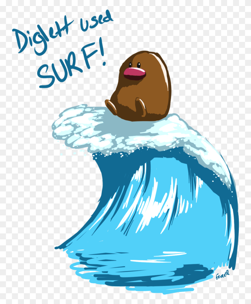 763x956 Diglet Use Surf Xd Surfing Diglett, Nature, Outdoors, Water HD PNG Download