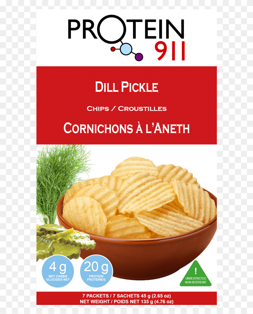 600x981 Dill Pickle Chips Bowl Of Potato Chips, Food, Plant, Cracker HD PNG Download