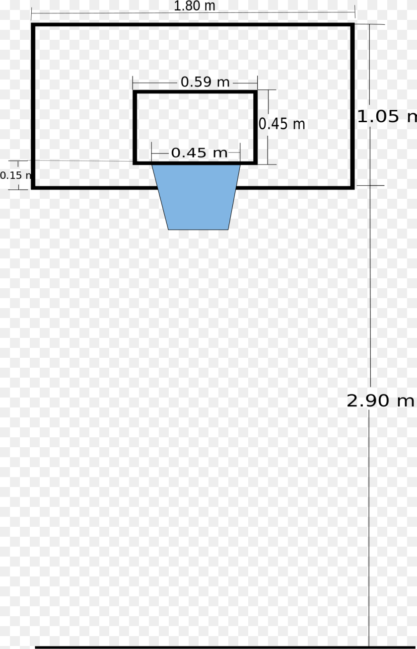 Dimension Of Basketball Board, Triangle Transparent PNG