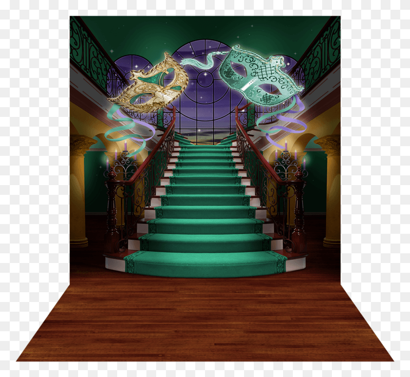 1259x1154 Dimensional View Of Mardi Gras Photography Background, Handrail, Banister, Wood HD PNG Download
