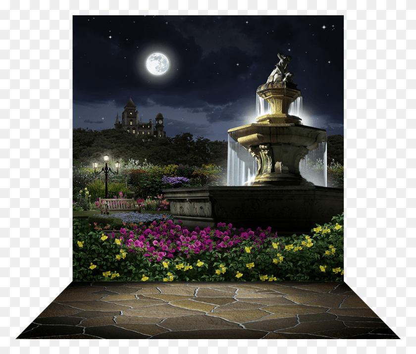 997x838 Dimensional View Of Moonlight, Water, Outdoors, Flagstone HD PNG Download