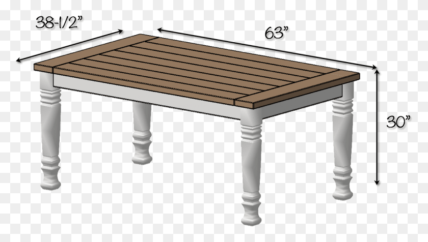 1058x565 Dimensions Farmhouse Kitchen Table Dimensions, Furniture, Coffee Table, Tabletop Descargar Hd Png