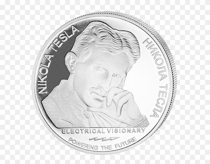 594x597 Din Nikola Tesla 1 Oz Serbien, Money, Coin, Nickel HD PNG Download