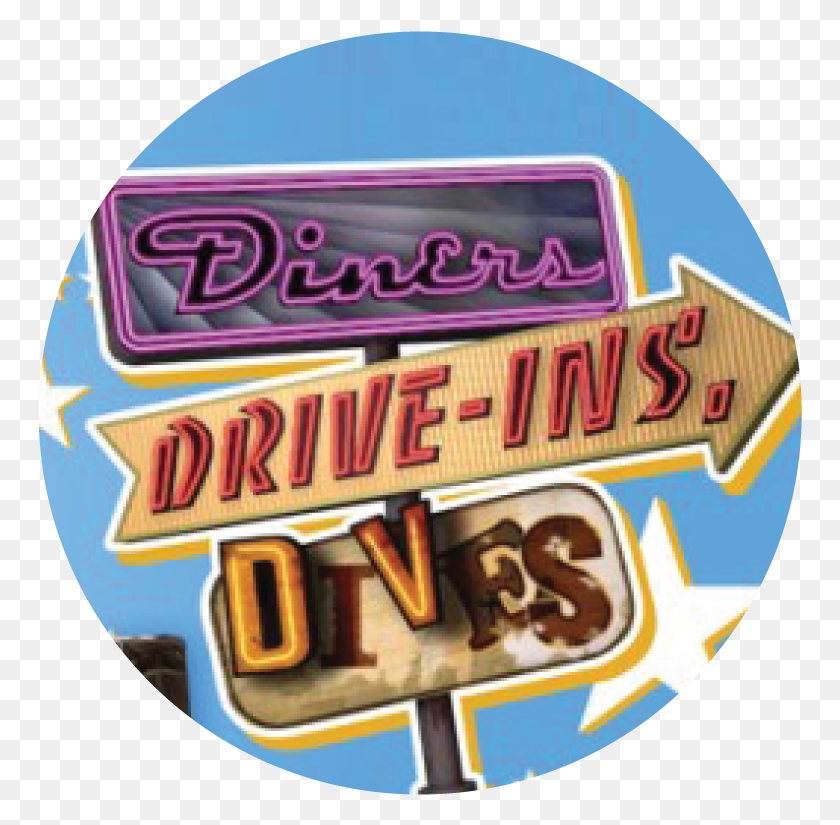 765x765 Diners Drive Ins And Dives Diners Drive Ins And Dives, Logo, Symbol, Trademark HD PNG Download