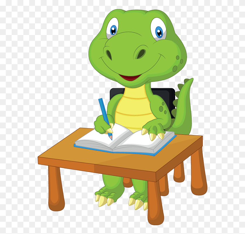 583x742 Dino Study Dinosaur Sitting At A Table, Toy, Animal, Reptile HD PNG Download