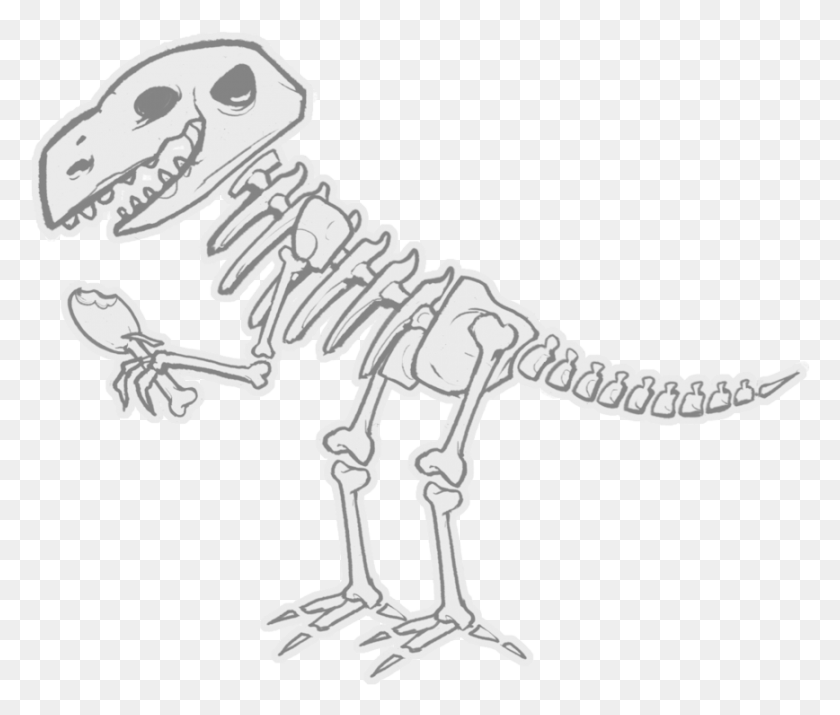868x730 Dinosaur Bones Cartoon Dinosaur Bones, Reptile, Animal, Skeleton HD PNG Download