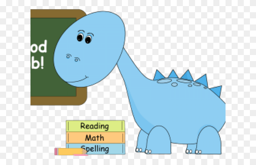 640x480 Dinosaur Clipart Friend Dinosaur At School Cartoon, Animal, Reptile, Mammal HD PNG Download