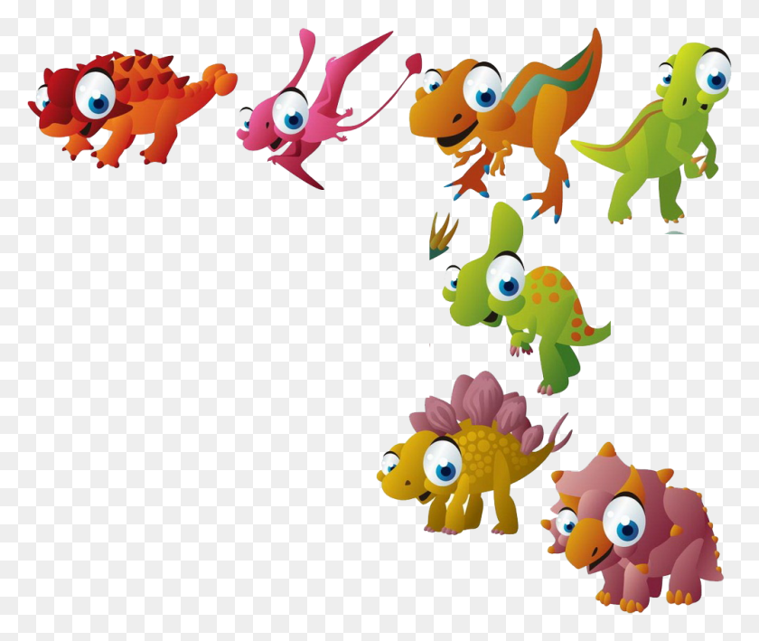 1000x833 Dinosaurs Clipart Toy Dinosaur Dinosaurs With Big Eyes, Graphics, Floral Design HD PNG Download