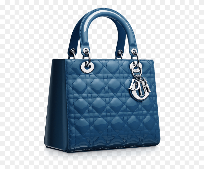 483x635 Descargar Png Dior Cruise Blue Patent Lady Dior Bolsa De Diseñador Transparente, Bolso, Accesorios, Accesorio Hd Png