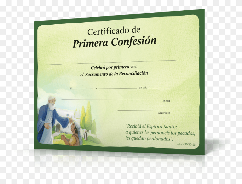 1175x872 Dios Te Perdona Certificados Para Primera Reconciliacin Certificado Mi Primera Confesion, Text, Diploma, Document HD PNG Download