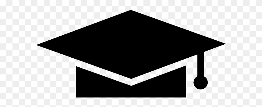 611x285 Дипломная Шляпа Black Icon Mortarboard, Треугольник, Этикетка, Текст Png Скачать