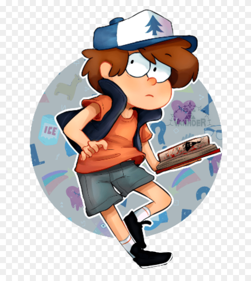 653x880 Dipper Pines Dipperpines Dipper Pines Gravityfally Mabel Pines, Person, Human, Book HD PNG Download