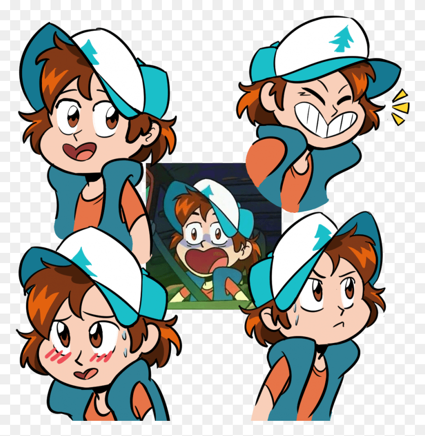 957x985 Dipper Pines Mabel Pines Social Group Cartoon Male Gravity Falls Dipper Anime, Performer, Person, Human HD PNG Download