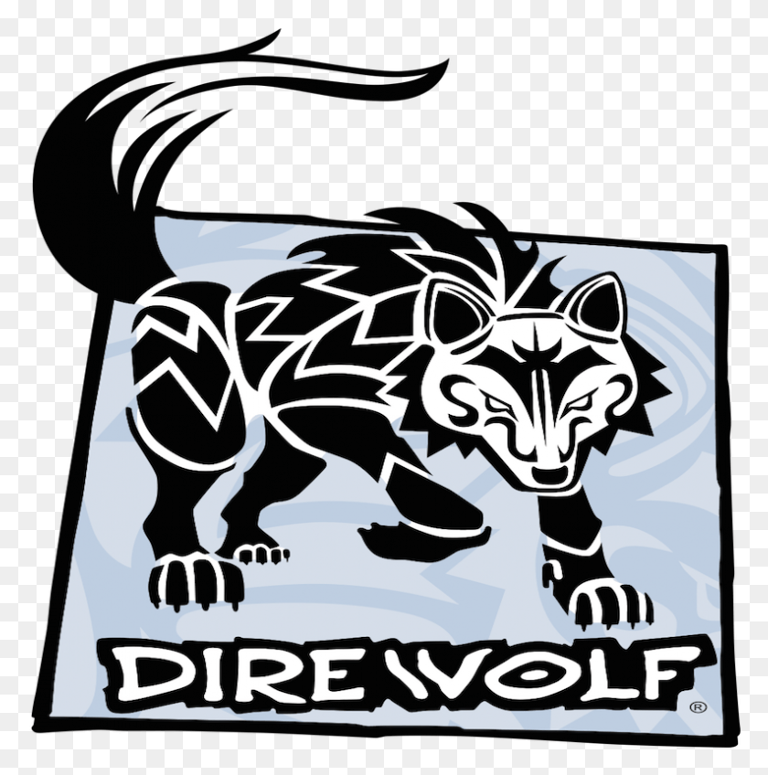 792x801 Dire Wolf Digital Direwolf Digital Logo, Poster, Advertisement, Animal HD PNG Download