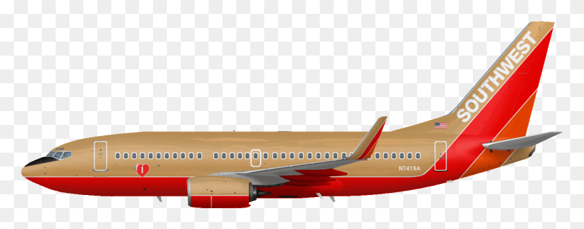1313x455 Direct Link To This Image File Southwest 737 700 Desert Gold, Airplane, Aircraft, Vehicle HD PNG Download