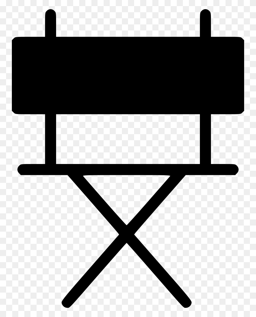 764x980 Directors Chair Comments Extinct Animal Symbol, Furniture, Musical Instrument, Brass Section HD PNG Download