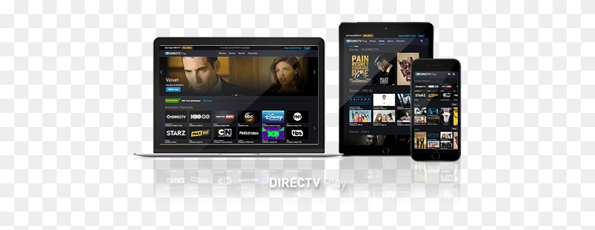 463x266 Directv Play Requires A Compatible Device With High Speed Iphone, Person, Human, Electronics HD PNG Download