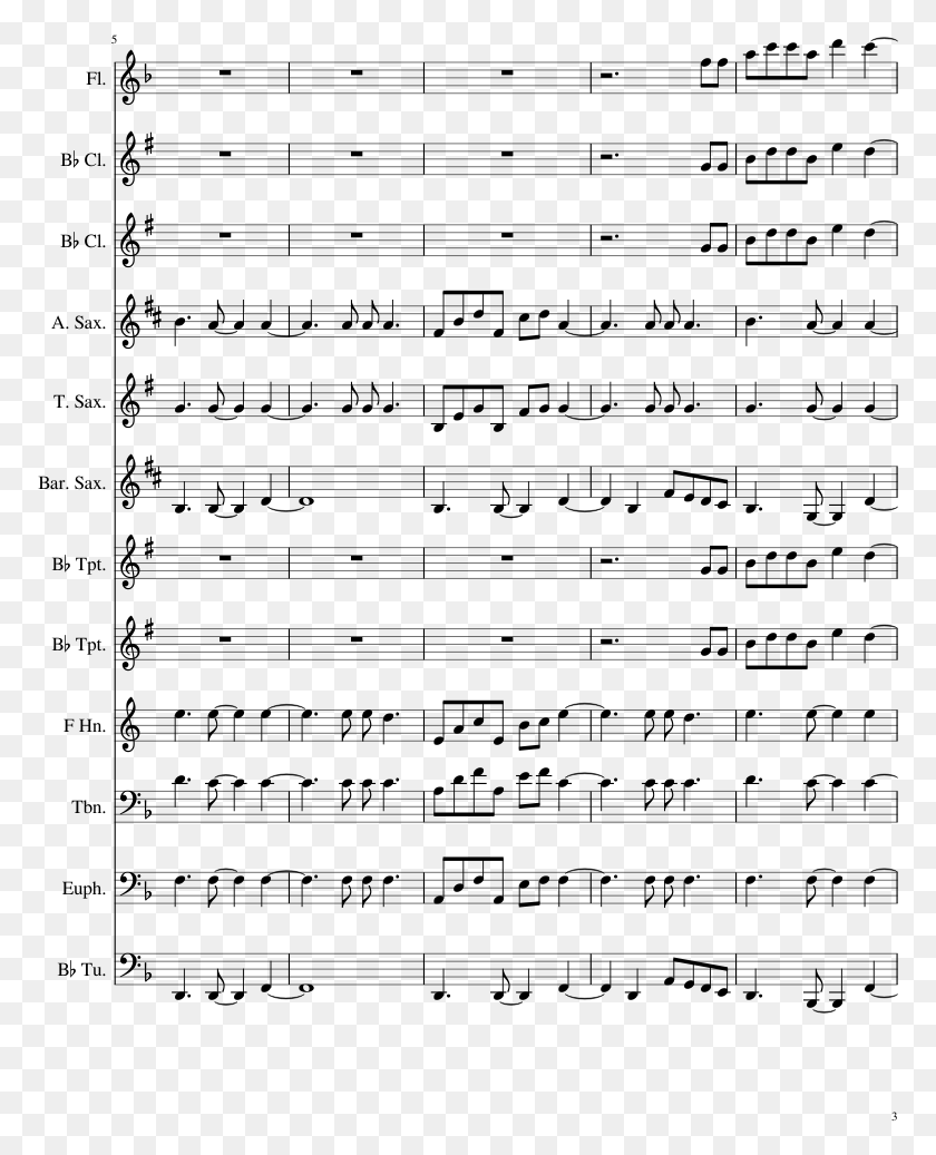 773x977 Dirt Road Anthem Sheet Music Composed By Arr Rey39s Theme French Horn, Gray, World Of Warcraft HD PNG Download