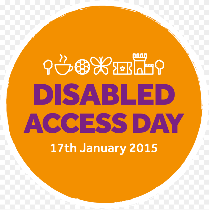 Disabled Access Day Round Disabled Access Day, Logo, Astronomy, Moon, Nature Sticker PNG