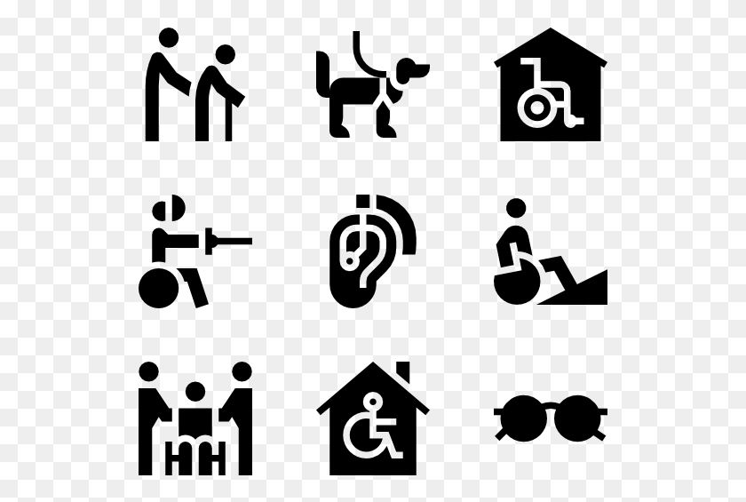 529x505 Disabled People Assitance Disable People Signage, Gray, World Of Warcraft HD PNG Download