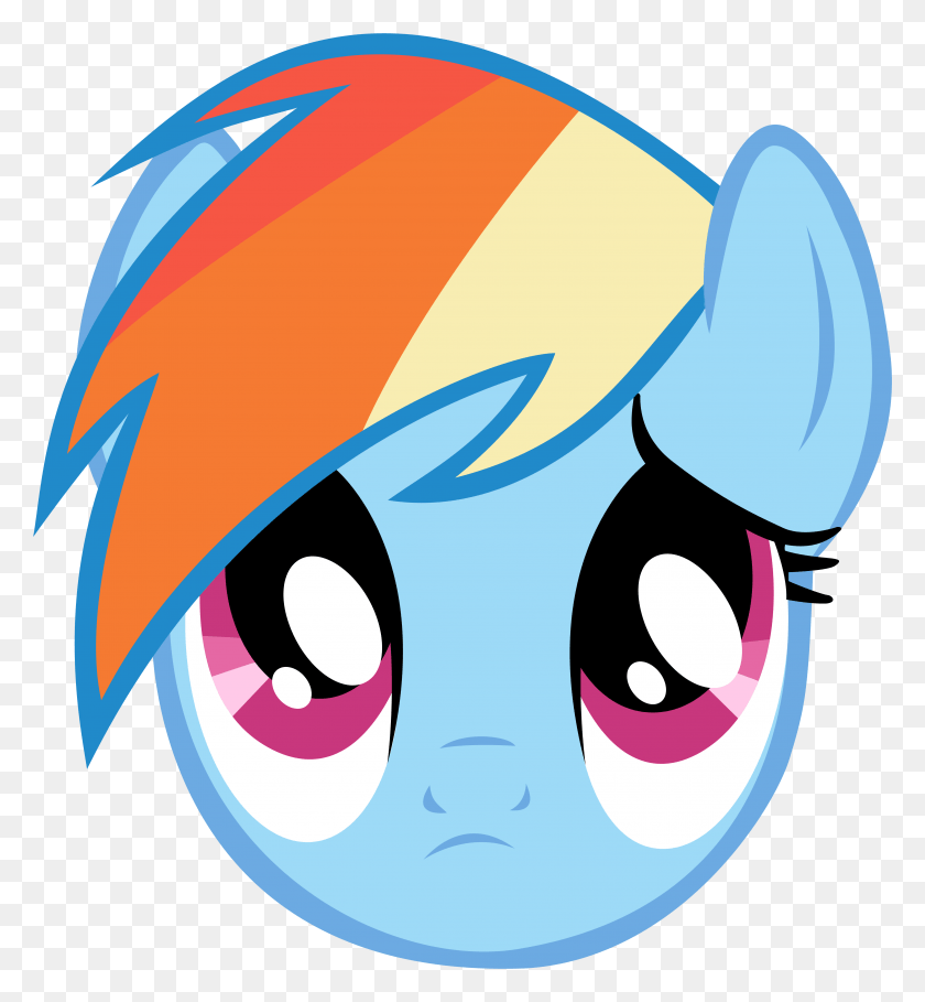 4522x4927 Disappointed Dashie By Sp1tf1re42 Disappointed Dashie Rainbow Dash Face, Graphics, Animal HD PNG Download