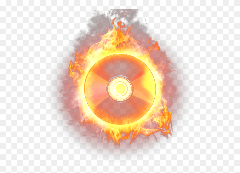 521x545 Disc Cd Burn Burning Wavy Wave Fire Firing Music Logo, Bonfire, Flame, Disk HD PNG Download