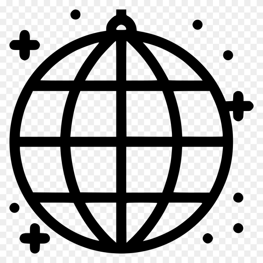 980x980 Disco Ball Comments Website Icon Small, Stencil, Grenade, Bomb HD PNG Download