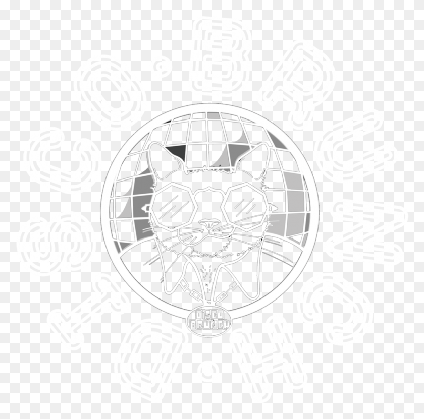 957x947 Логотип Дискотеки Бранч Белая Иллюстрация, Символ, Флаер, Плакат Hd Png Скачать