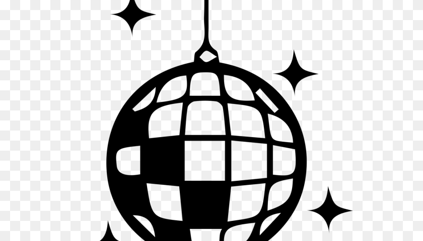 Disco Clipart Prom, Gray Transparent PNG