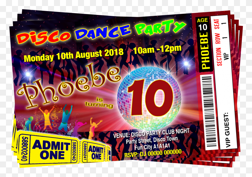 2240x1528 Disco Dance Party Invitation Flyer HD PNG Download