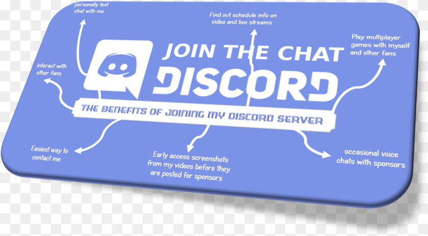 1422x786 Discord 3d Discord, Text, Business Card, Paper Transparent PNG