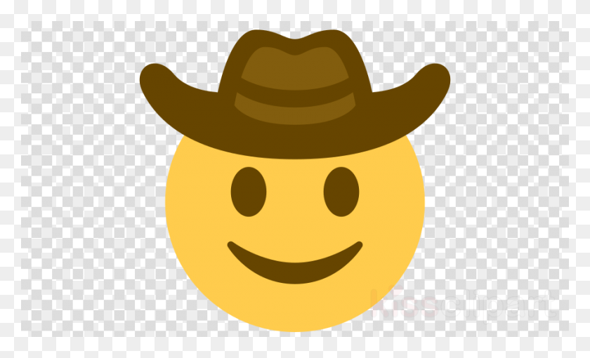 900x520 Discord Cowboy Emoji Clipart Emoji Cowboy Hat Discord Cowboy Emoji Transparent Background, Clothing, Apparel, Hat HD PNG Download