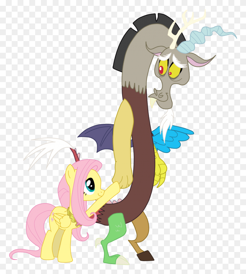 1352x1517 Discord Fluttershy Safe Simple Background Transparent Mlp Discord X Fluttershy, Graphics, Dragon HD PNG Download