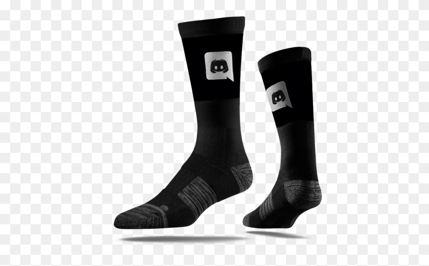 422x462 Discord Logo Socks Sock Harambe Strideline, Clothing, Apparel, Shoe HD PNG Download