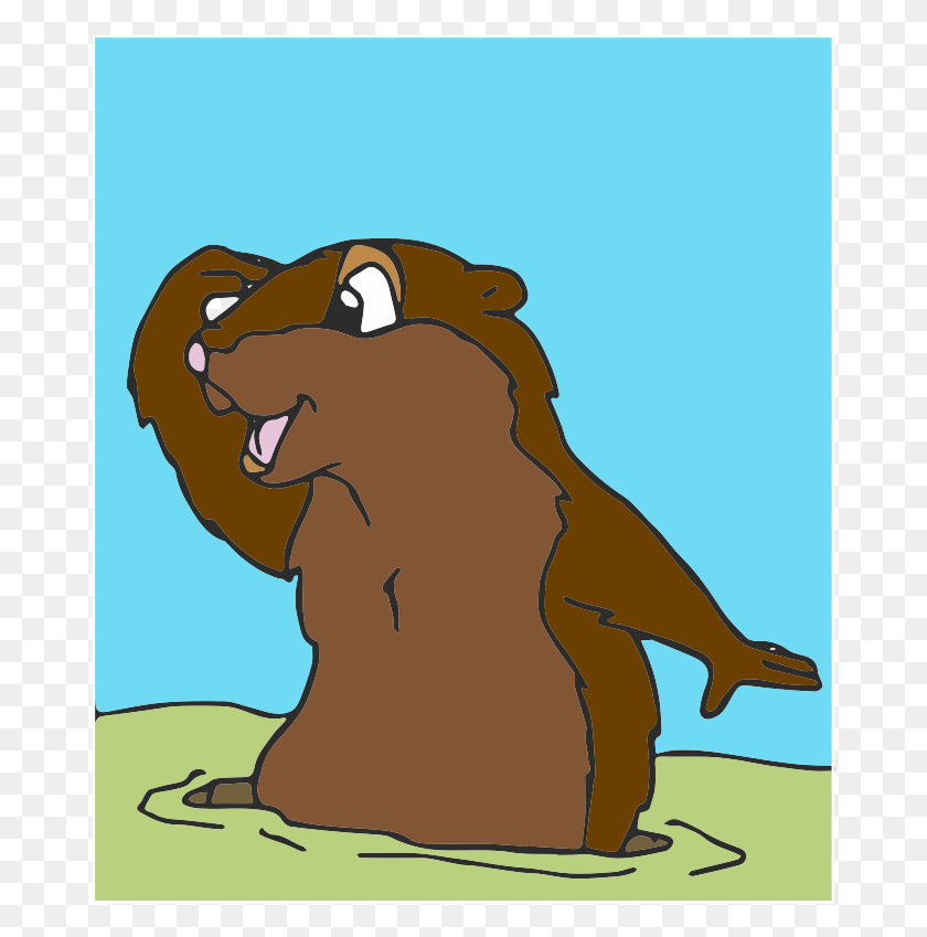 675x789 Discover Ideas About Groundhog Day Animal Figure, Wildlife, Mammal, Beaver HD PNG Download