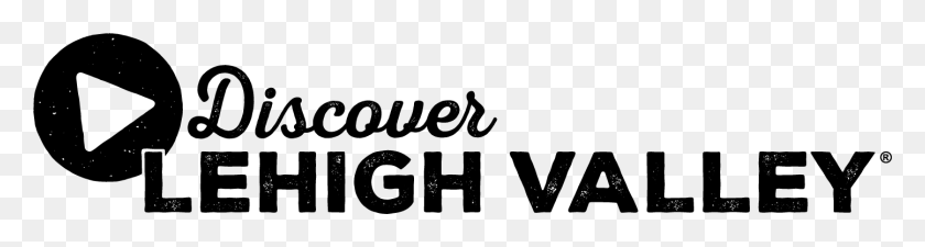 1445x307 Discover Lehigh Valley Black Logo Monochrome, Text, Label, Word HD PNG Download