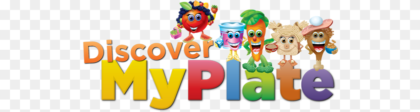 511x225 Discover Myplate Logo Cartoon, Text Clipart PNG