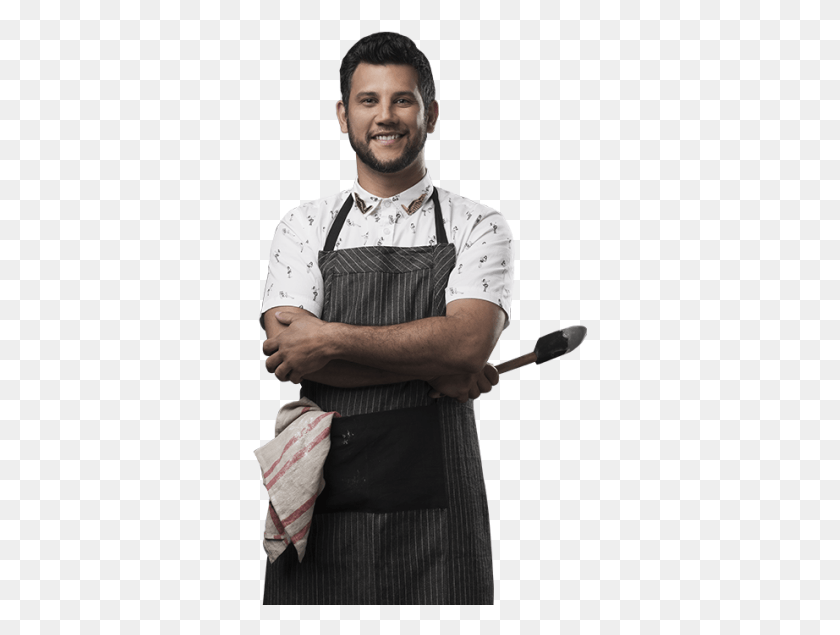 335x575 Descargar Png / Ruben De Pie, Persona, Humano, Chef Hd Png