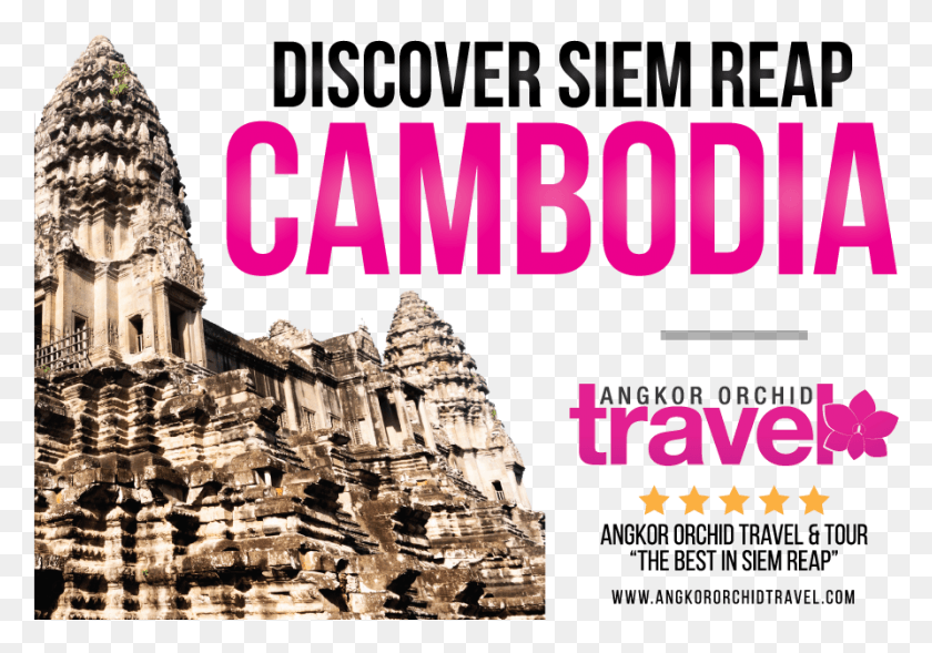 893x606 Discover Siem Reap M Swimming To Cambodia Poster, Architecture, Building, Temple HD PNG Download