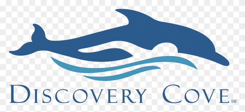 2331x970 Discovery Cove Logo Transparent Discovery Cove Logo, Symbol, Text, Trademark HD PNG Download