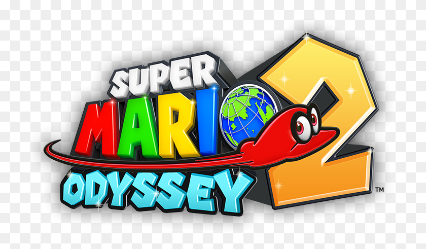 737x431 Descargar Png / Super Mario Odyssey 2 Logo, Pac Man Hd Png