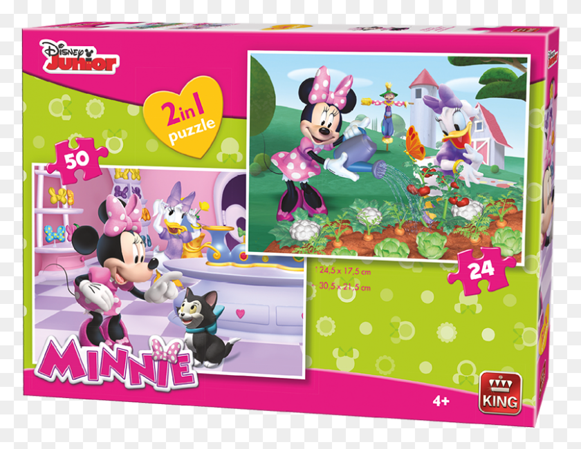 801x606 Disney 2450pcs 2in1 Minnie Bowtique Jigsaw Puzzle, Text, Graphics HD PNG Download