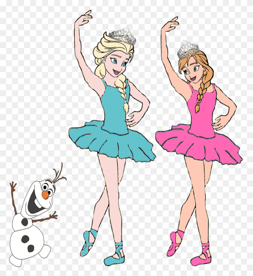 852x938 Disney Anna And Elsa And Anna Ballerina, Dance, Person, Human HD PNG Download