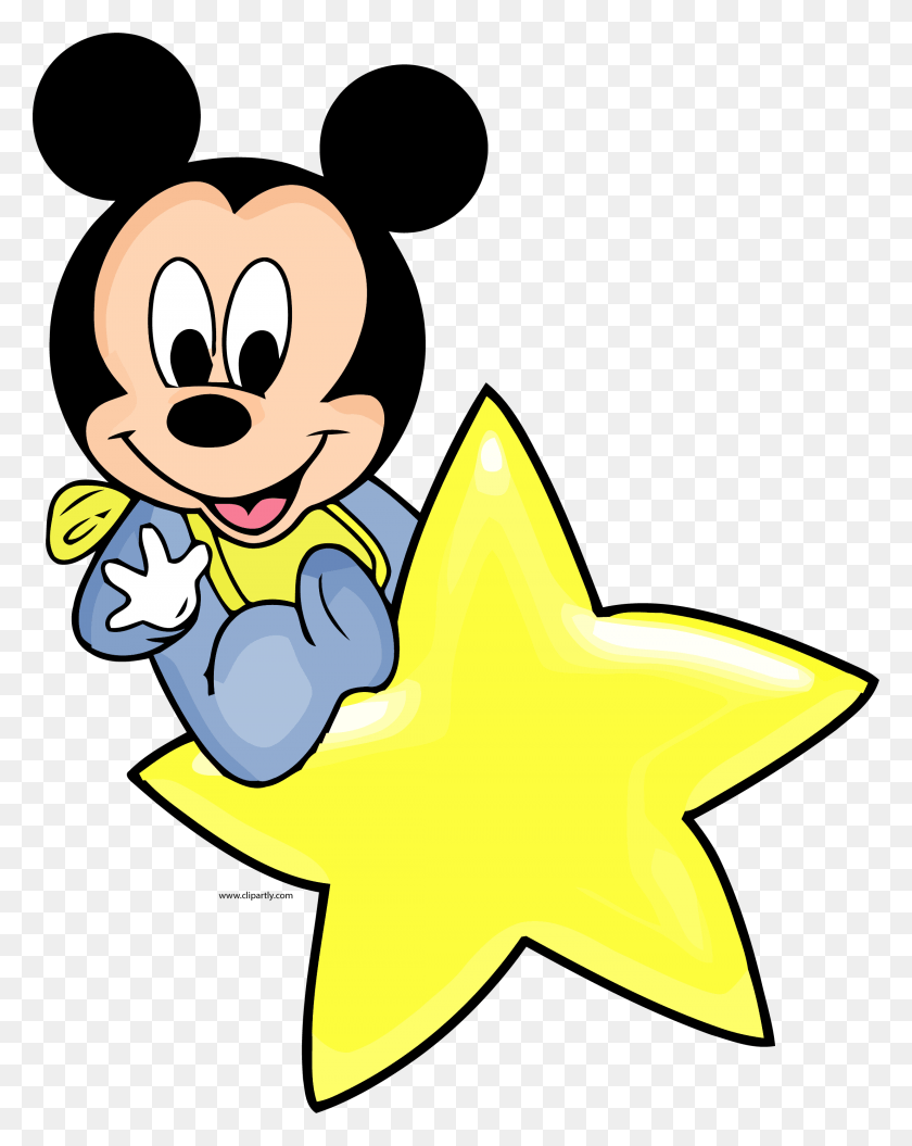 2210x2821 Disney Baby Star Clipart Baby Mickey Mouse Clip Art, Symbol, Star Symbol, Animal HD PNG Download