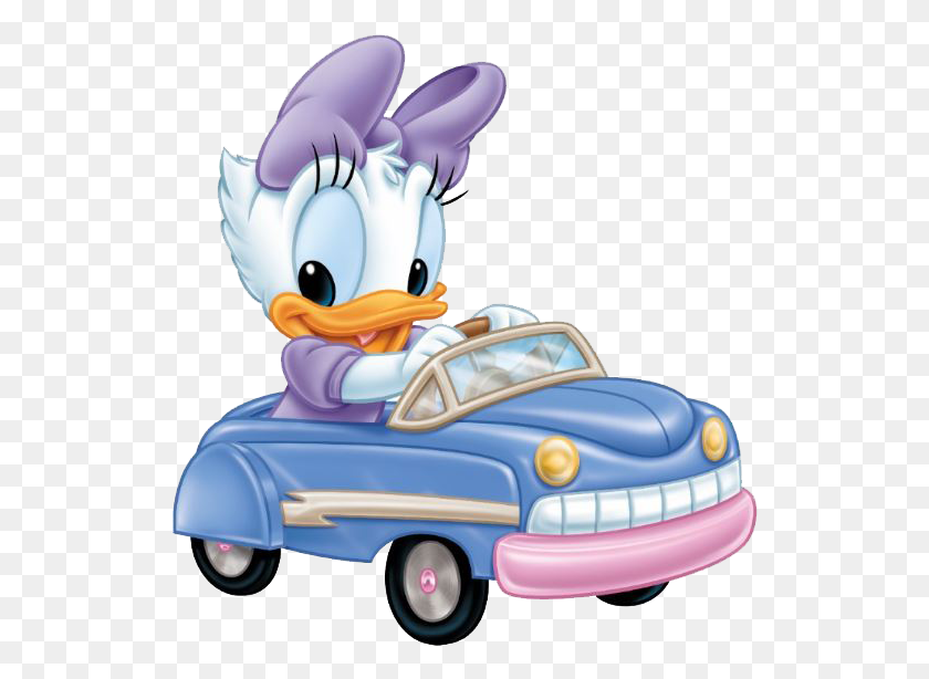 530x554 Disney Babys Lt3 Baby Daisy Duck Coche, Juguete, Vehículo, Transporte Hd Png