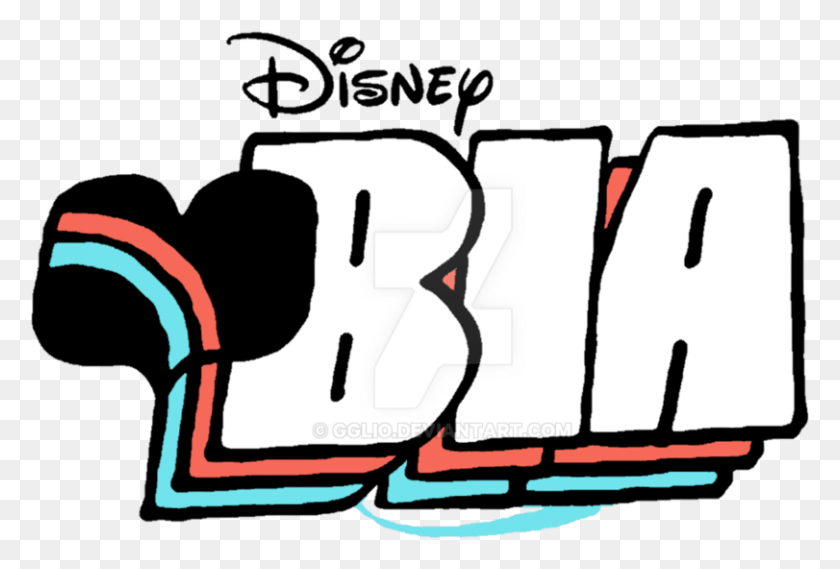 811x530 Disney Bia Logo Recreado By Gglio Dckie9P Bia Logo, Mano, Texto, Cojín Hd Png