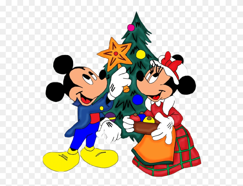 554x585 Descargar Png Calendario De Disney Mickey Navidad Disney World Navidad Mickey Minnie Navidad, Árbol, Planta, Árbol De Navidad Hd Png