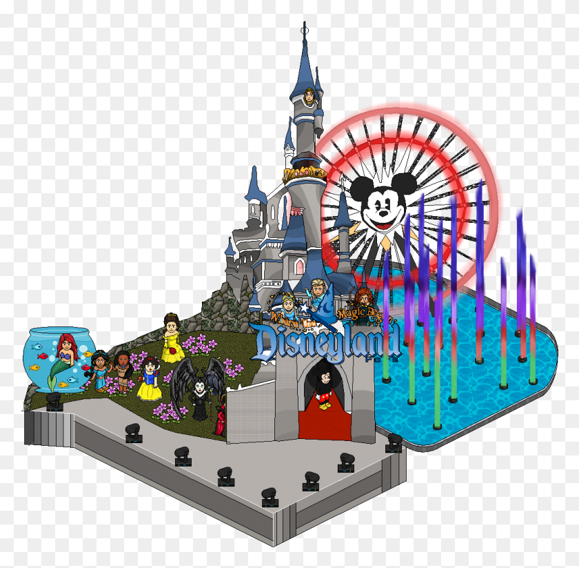 1038x1016 Disney Castle, Machine, Amusement Park, Spire HD PNG Download