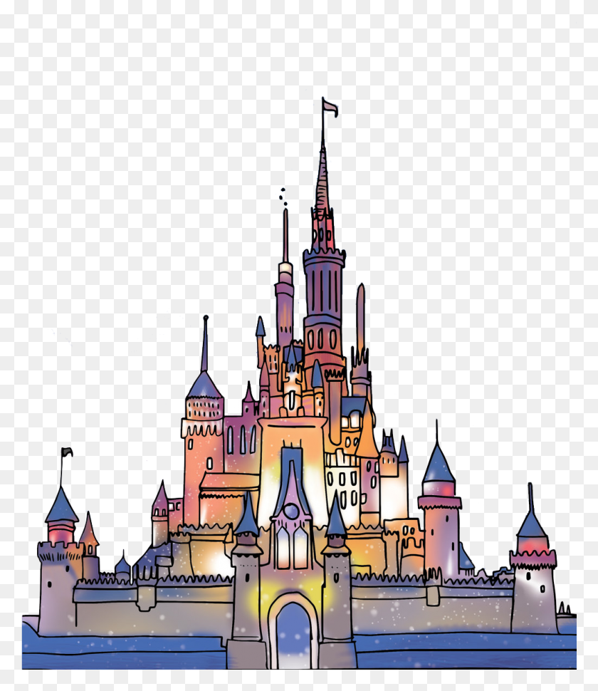 1025x1196 Disney Castle Logo Transparent Transparent Disney Castle, Theme Park, Amusement Park, Building HD PNG Download