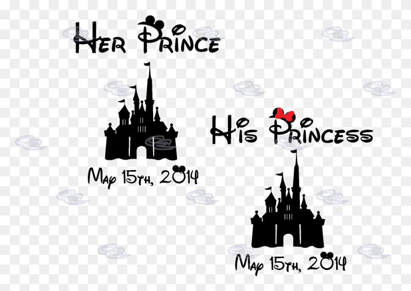 970x665 El Castillo De Disney, La Silueta Del Logotipo, Su Príncipe Y Su Princesa Mickey, Burbuja, Texto, Pétalo Hd Png